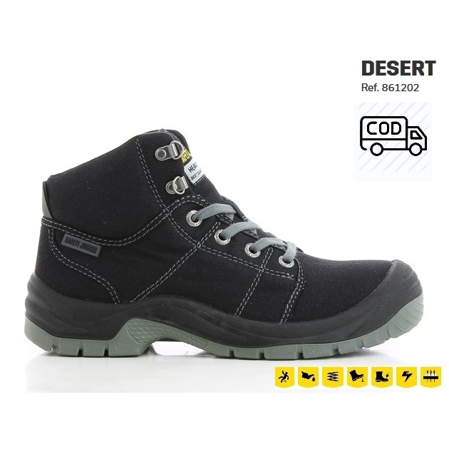 Sepatu Safety Jogger Desert Black Original Pria