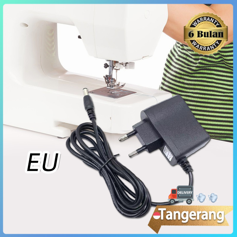Adaptor Kabel Listrik Mesin Jahit Mini Sewing Portable 12V 2A AC DC
