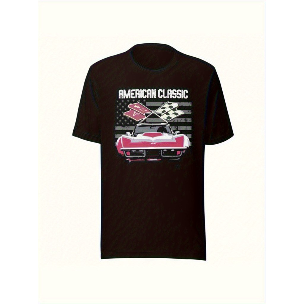 COD Kaos Cotton Vintage Listrik Sparky Desain Lucu Bernapas & Bisa Dicuci Mesin untuk Semua Musim - 