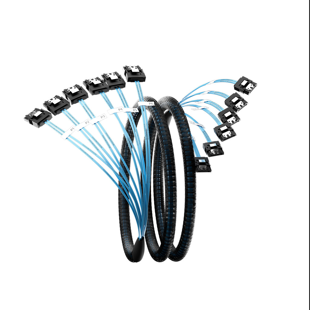 SATA-III Cable 4/6/8Pcs/Set-SATA-6Gbps HDD-SDD Data-Cable Replacement for Server Bitcoin Computer SS