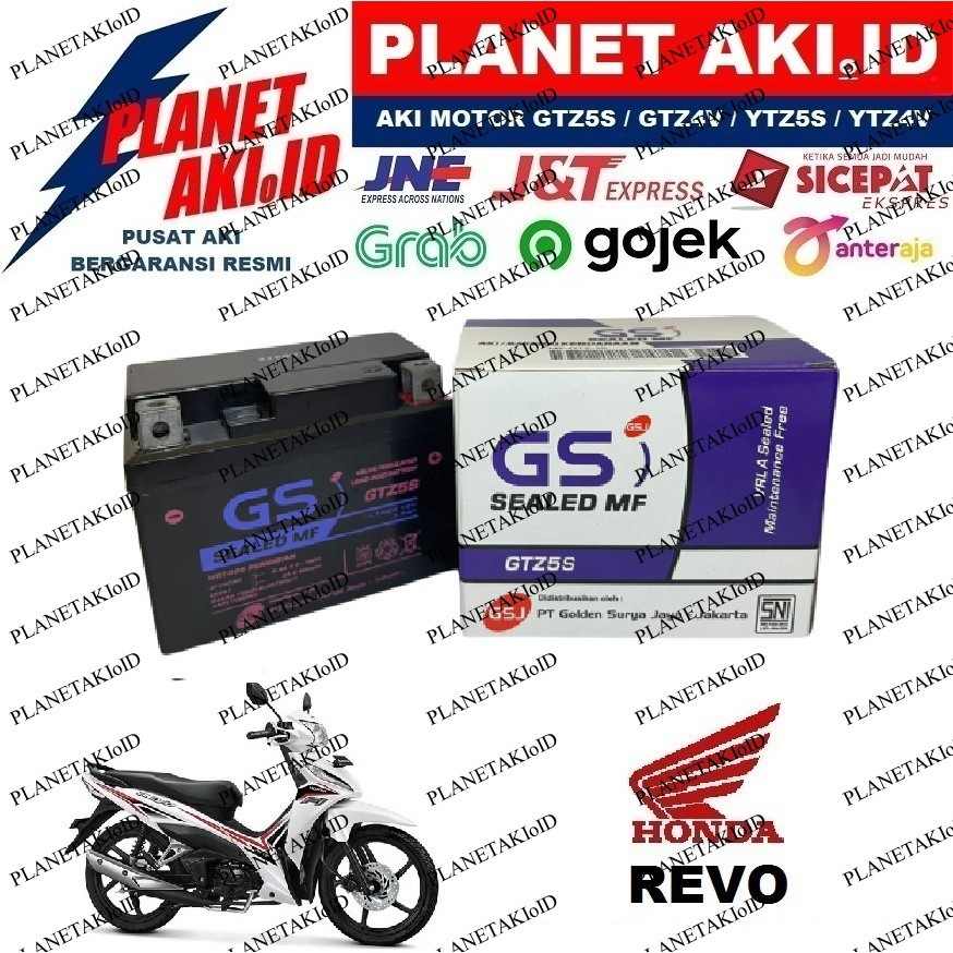 ANONNIA.ID Aki Motor Honda Absolute Revo Fit Aki Kering Accu Kering MF GTZ5S