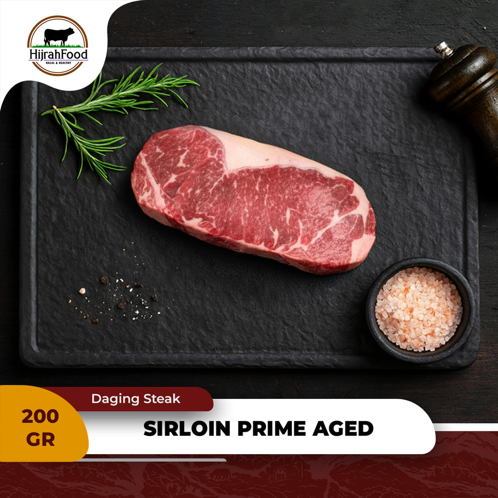 Hijrahfood Sirloin AUS Steak Prime Aged | Daging Sapi Sirloin AUS Prime Cut