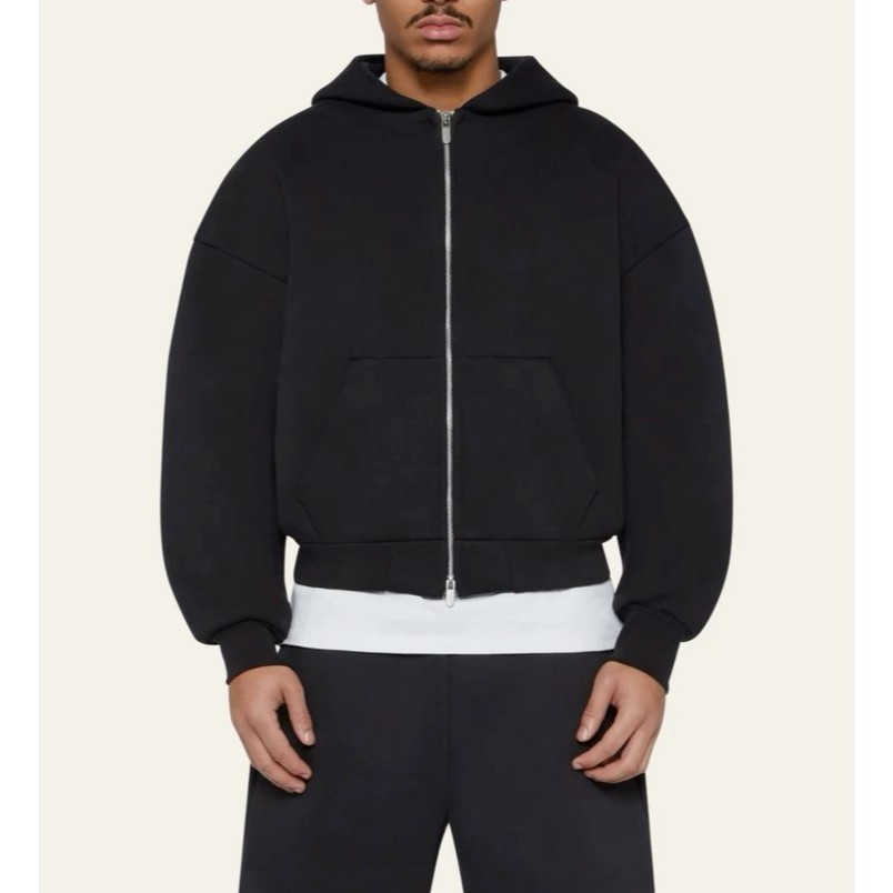 Sweater Hoodie Boxy Double Zip Zipper Bahan Tebal  / Hoodie Boxy Zipper / Hoodie Boxy / Hoodie Boxy