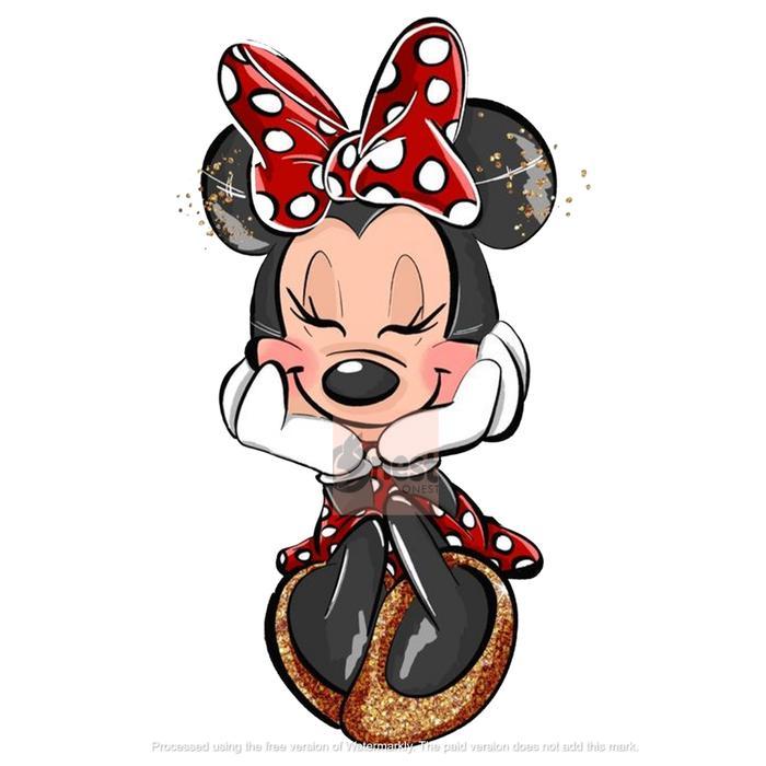 Tas Serut Kanvas Mickey Mouse Anak Tas Hampers Sekolah Remaja Wanita - MICKEY DAUN, SERUT PUTIH