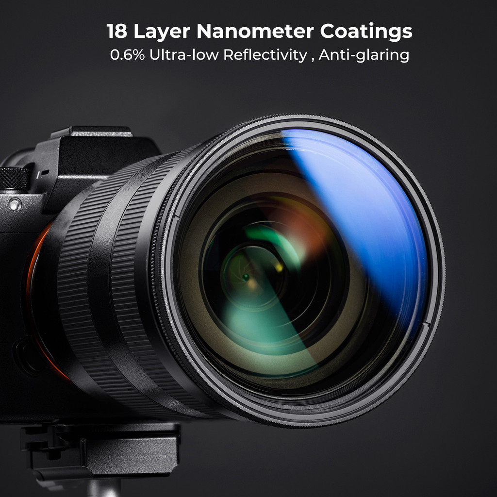 K&F CONCEPT Adjustable ND2-ND32 Lens Filter Multi-Coated Variable ND Filter For Canon Nikon Sony Cam