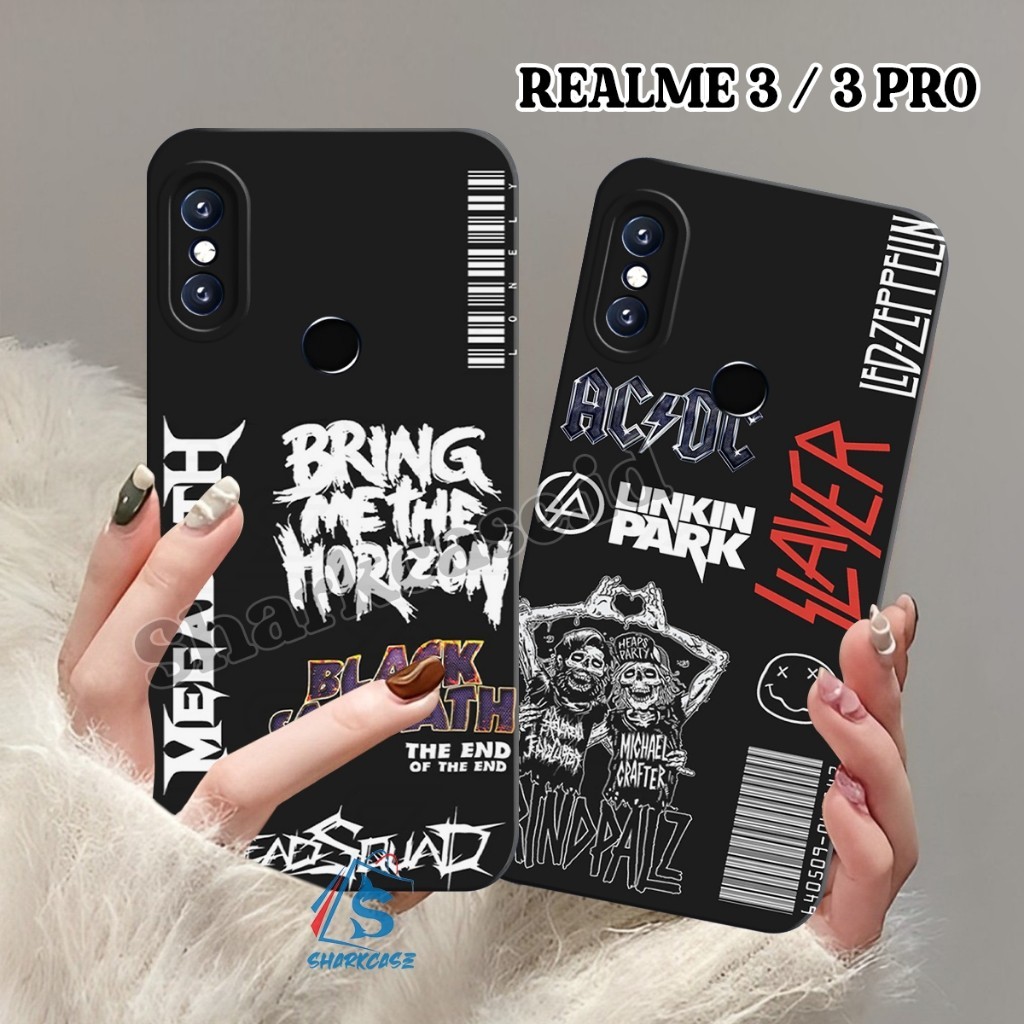 Case Realme 3 / 3 PRO / 5 PRO / 5 / 5i / 5s / C3 / C2 / C1 Motif Metalic Keren Terbaru Kekinian -  C