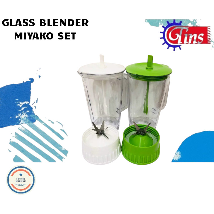 GELAS JUS BLENDER MIYAKO PLASTIK/ GELAS SET JUS MIYAKO BARU