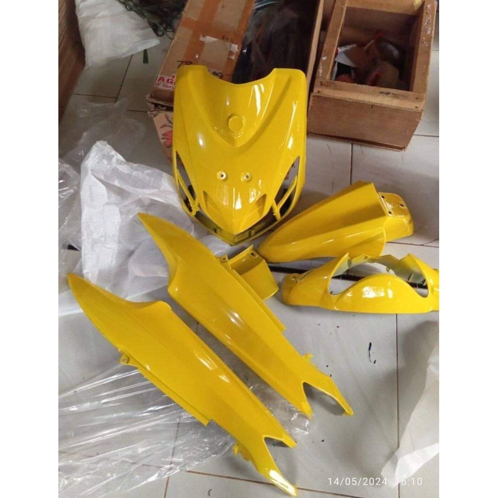 Cover Full Body Halus Yamaha Mio Smile Warna Kuning