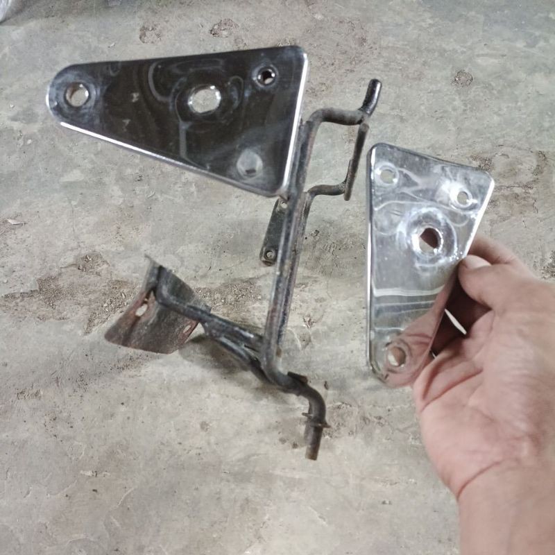 COD kupingan pangkon lampu depan dudukan lampu tiger 2000 tilas tilam dan spion tilas