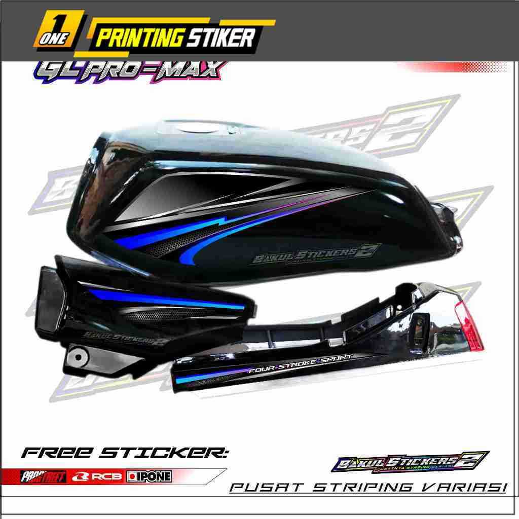 STRIPING VARIASI MOTOR HONDA GL PRO GL MAX / STICKER LIST VARIASI MOTOR GL PRO GL MAX