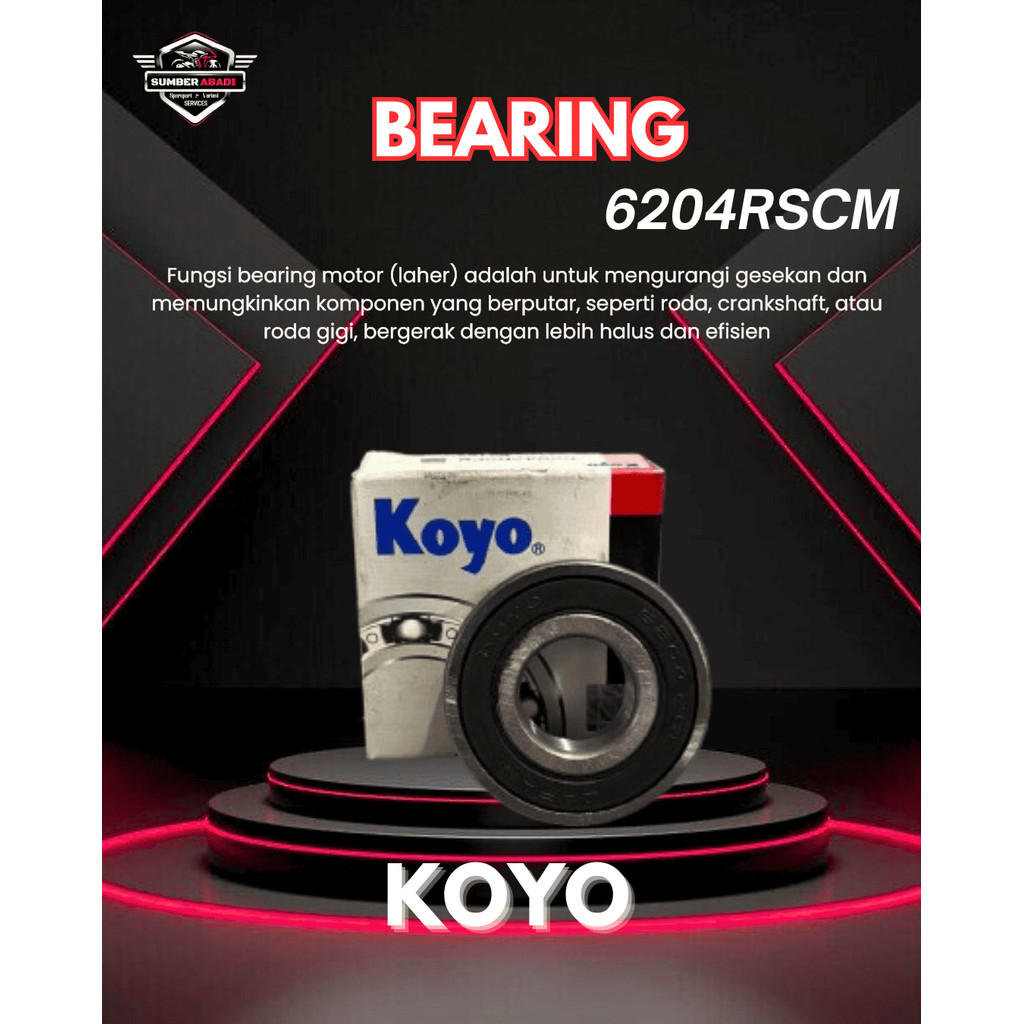 Koyo Bearing 6204RSCM