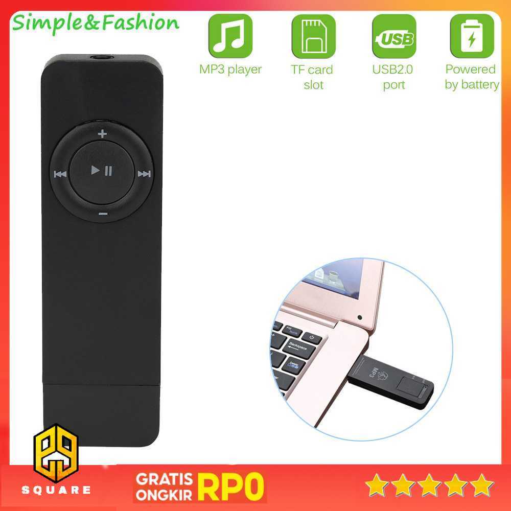 TaffSTUDIO MP3 Player Portable Mini USB 2.0 TF Card 80 mA - IRS9 Original 99 Square
