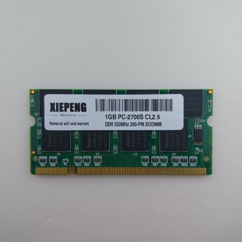 Notebook Memory 1GB DDR 333 PC2700S RAM 512MB DDR333MHz for DELL piron 600m 700m 710m 8600 9100 9200