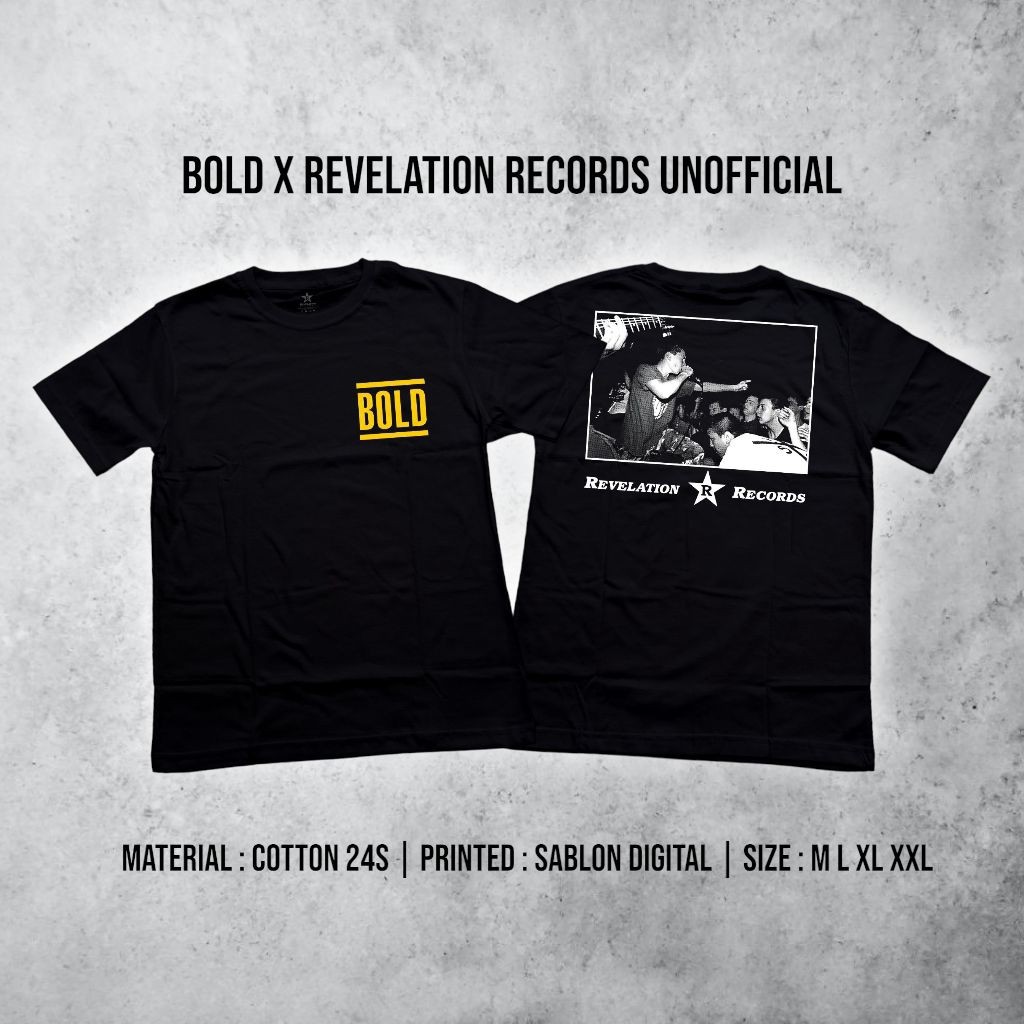 (COD) KAOS MUSIK | TSHIRT BAND HARDCORE PUNK TRASHCORE | BOLD REVELATION RECORDS UNOFFICIAL