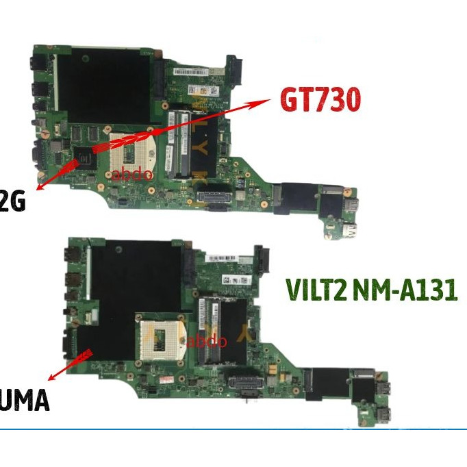 VILT2 NMA131 for Lenovo Thinkpad T440P Laptop Motherboard 100% test workWGT730 GPU or UMA