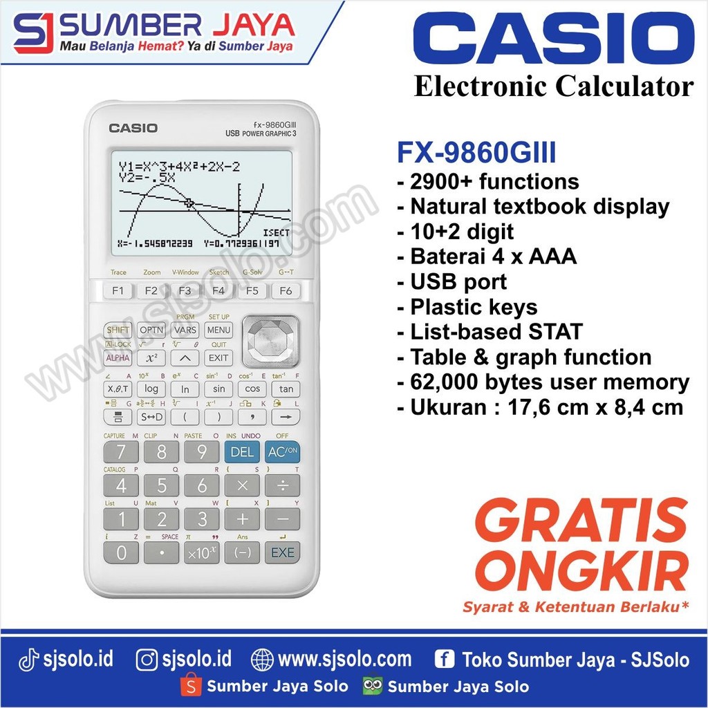 Calculator Kalkulator Casio FX-9860 GII FX-9860GII Scientific Original