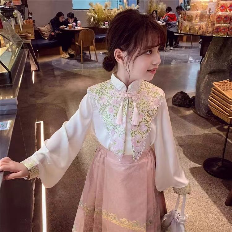 Gaun bergaya kuda untuk gadis-gadis, gaun set, gaun gaya Cina, gaun gaya Cina.