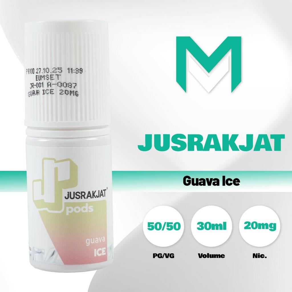 Liquid Vape Jus Rakjat Guava Ice Saltnic 20MG 30ML By Jusrakjat