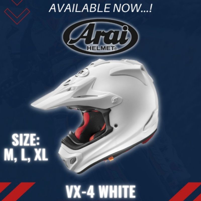 Helm ARAI VX-4 Cross - Putih