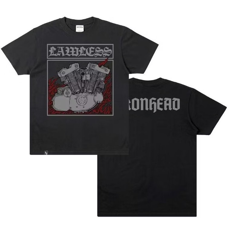 HOT Tshirt LAWLESS JAKARTA GARAGE - IRON HEAD | Lawless Jakarta Official