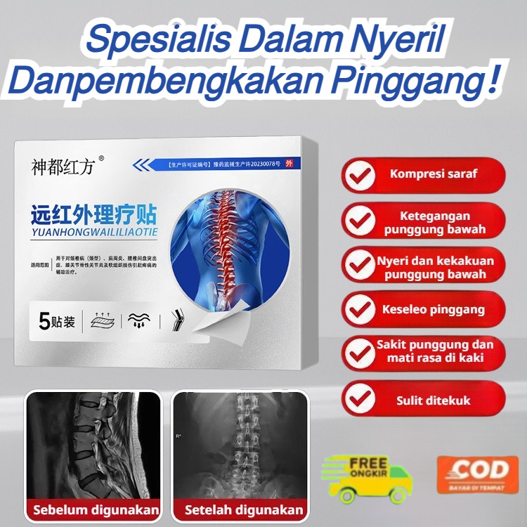 Patch Pereda Nyeri Magnetik Leher Bahu Pinggang Kaki | Plaster Magnetik untuk Leher, Bahu, Pinggang 