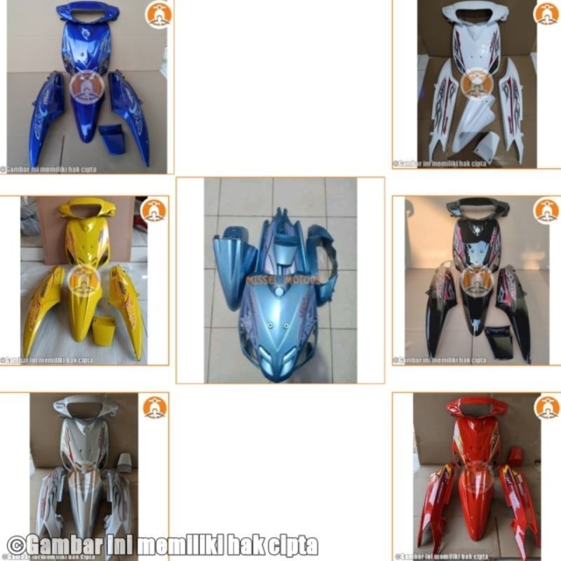 FULL BODY HALUS MIO SPORTY - COVER BODY YAMAHA MIO SPORTY (2003-2008) FULLSET BODY HALUS + STRIPPING