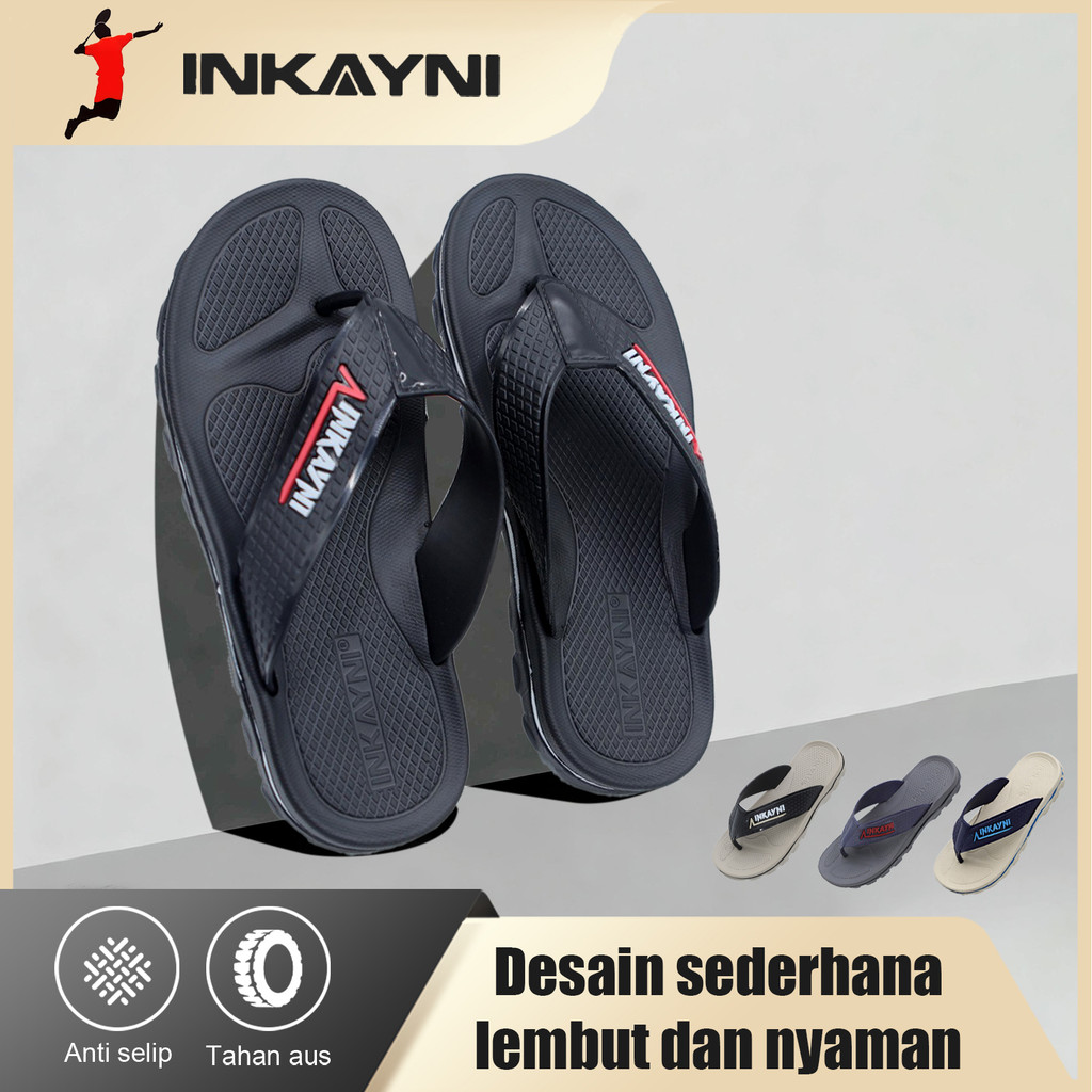 INKAYNI sandal anak fipper Sandal Jepit Pria Remaja Anak Laki-laki Size 30-40 EVA Flip Flop Bahan Ka
