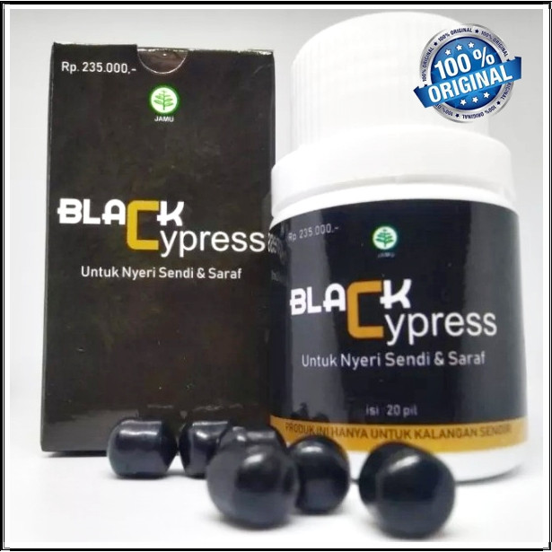 Black Cypress Pil Hitam Pil Herbal 100% Alami Atasi Masalah Sendi