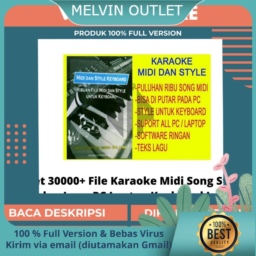 Paket 30000+ File Karaoke Midi Song Style Yamaha Casio Corg Roland Kumpulan Lagu PC Premium Pro Plus