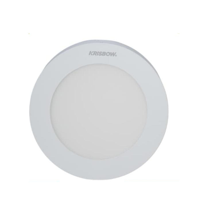 Krisbow Lampu Downlight Slim Outbow 6 Watt Warm White Round