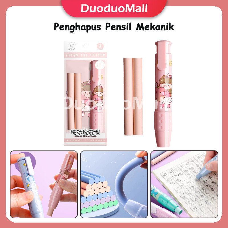 Penghapus Pensil Mekanik / Penghapus Pensil Karakter