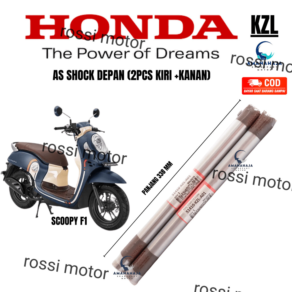 AS SHOCK DEPAN TIANG SHOCK SCOOPY FI (KZL) | SPAREPART ORIGINAL SUKU CADANG SEPEDA MOTOR