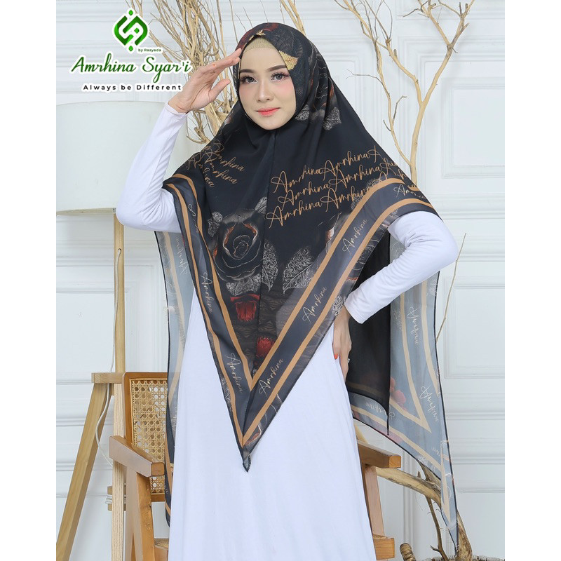 CG49IJ Hijab/Instan/ Syar’i Khimar Printing Premium Amrhina / Jilbab Syar’i / Hijab Printing A03