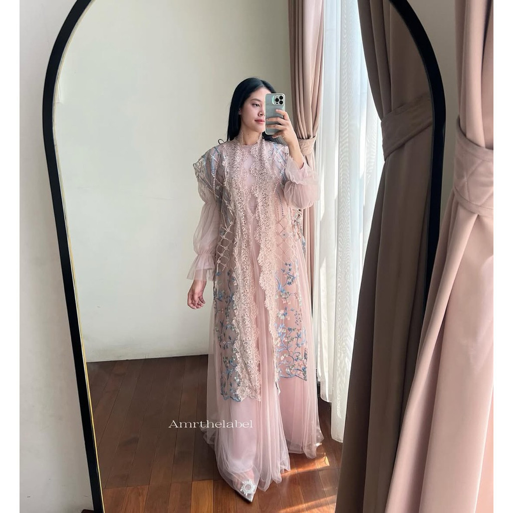 (SEWA DRESS NUDE PINK) Lively Dress by Amr The Label
