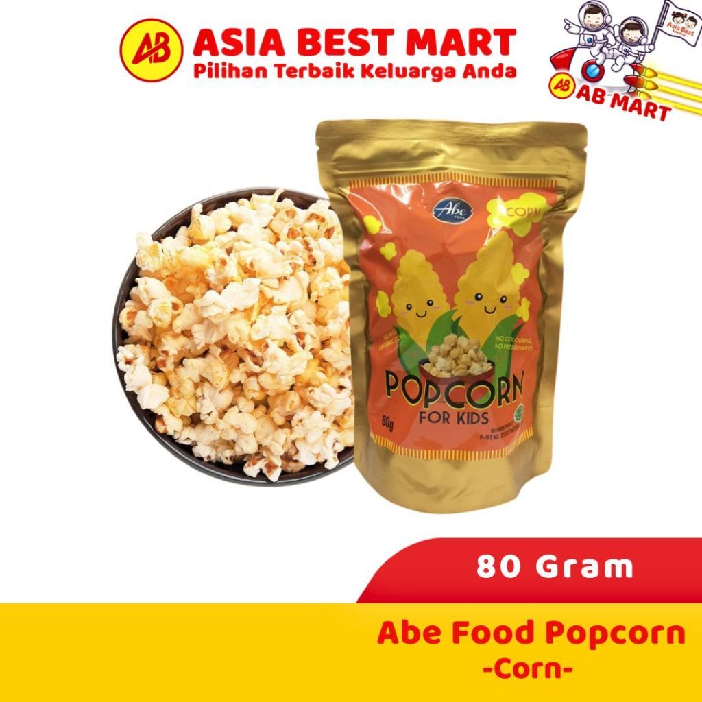 Abe Food Popcorn Corn 80 Gr Snack Anak