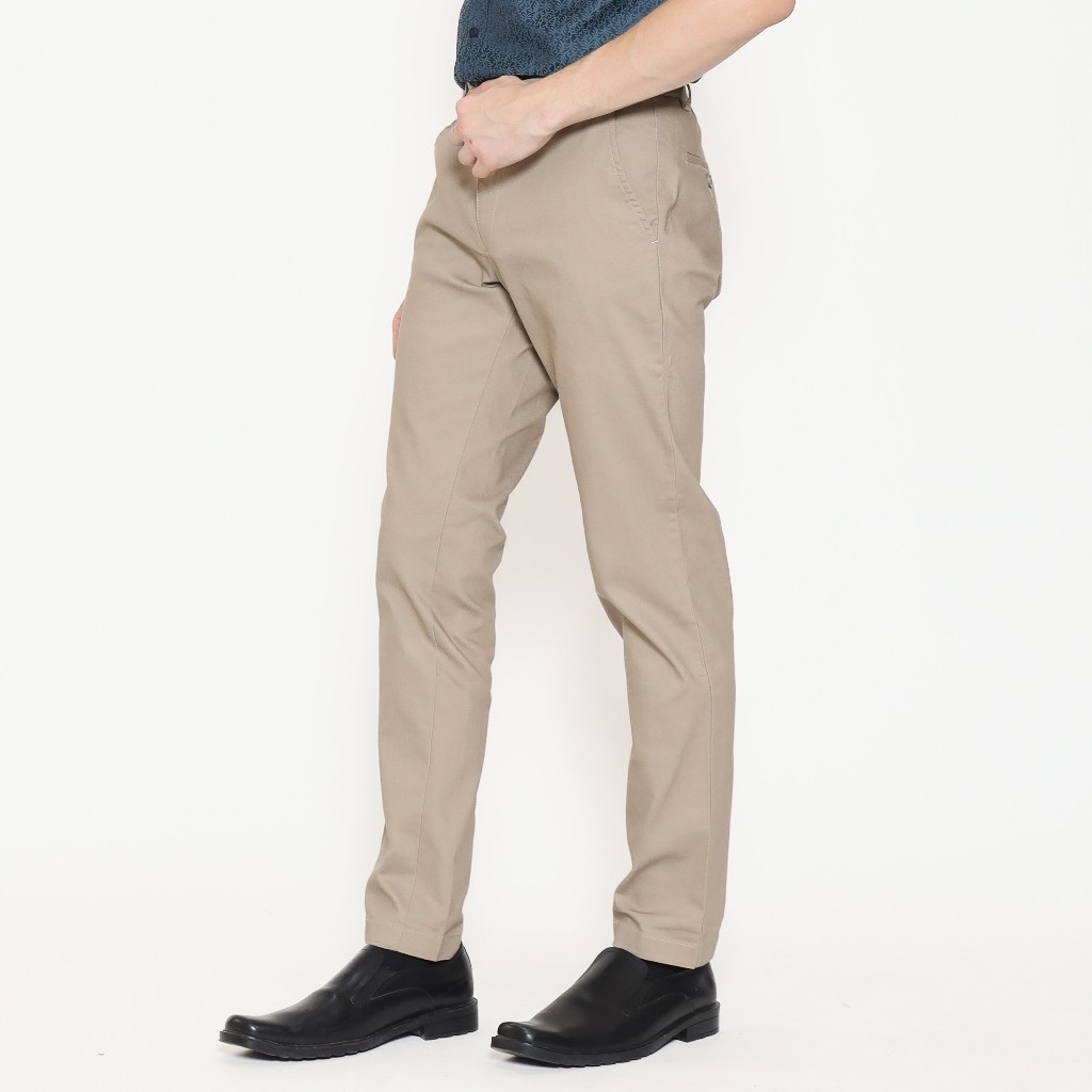 Schoeller Celana Chinos Pria – Hitam, Cream, Navy – Ukuran 28–38 – JON-SF