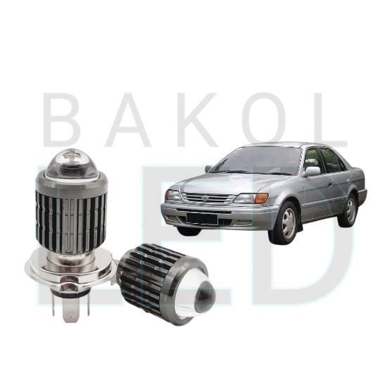 2pcs Lampu Utama LED H4 Laser Putih Mobil Toyota Soluna BL