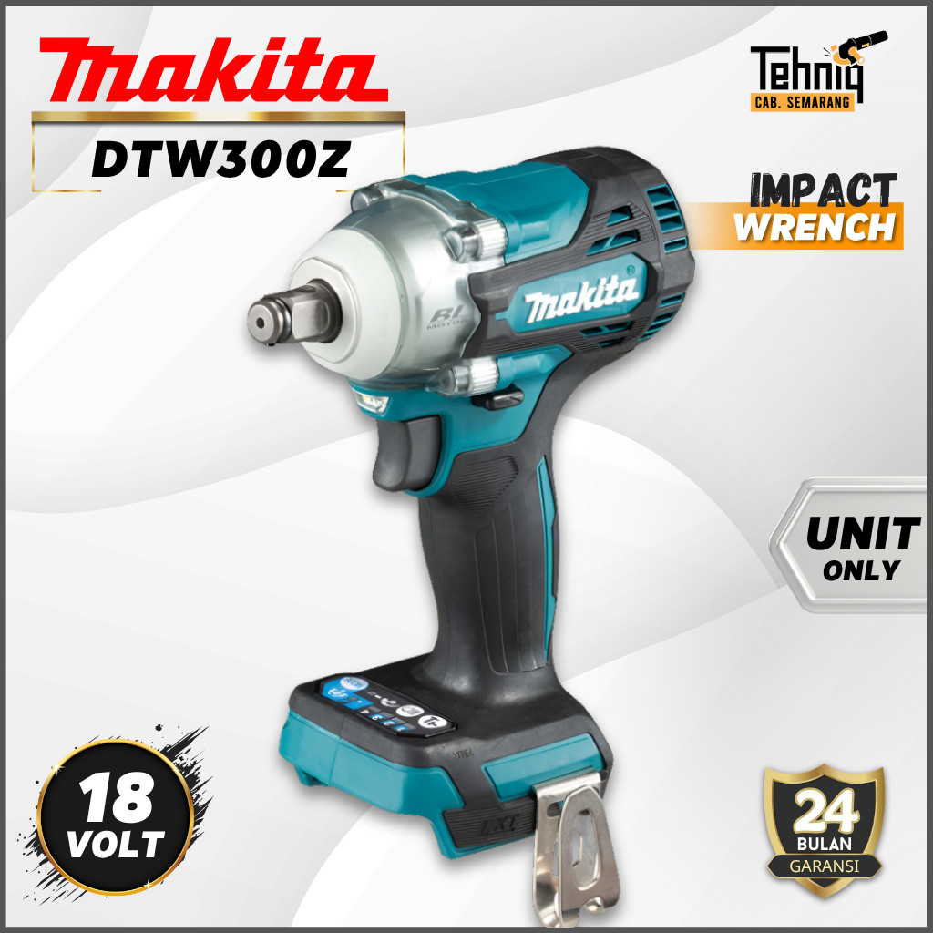 Makita DTW300Z Mesin Pumbuka Baut Baterai 18 V Impact Wrench Cordless Makita