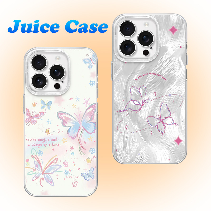 Softcase protection Casing HP 2D ins Creative butterfly design pattern bling For OPPO 4G 5G 2020 202