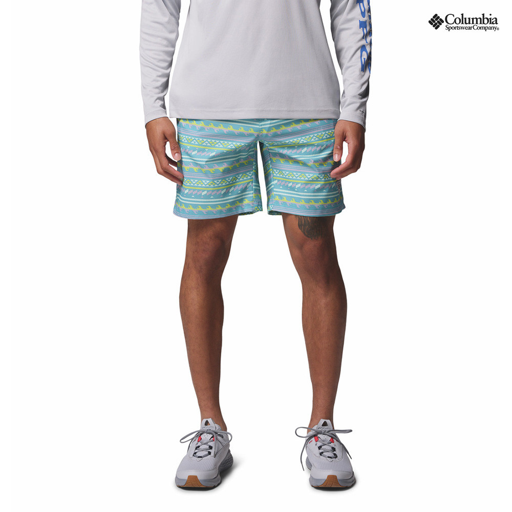 Columbia Men's PFG Rambler™ Printed Water Short - Vintage Blue Waved