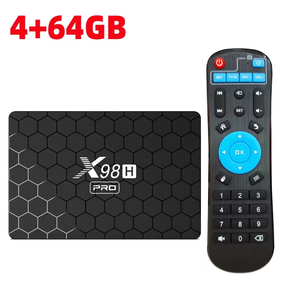 X98HPro Set Top Box Smart TV Box 6K 24&5G WiFi6 BT 1000M LAN Google Voice Assistant Allwinner H618 t
