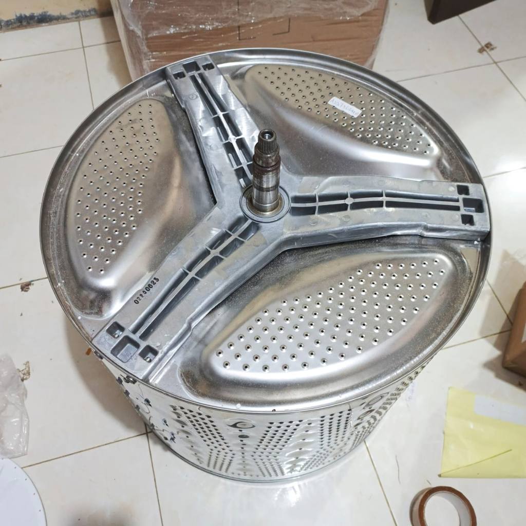 ORIGINAL TABUNG STAINLESS MESIN CUCI + SPIDER 1 TABUNG FRONT LOADING 20KG LG F2720SVRV