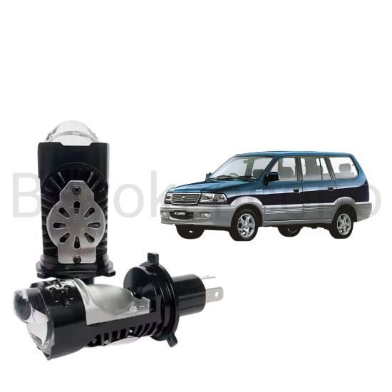 2pcs Lampu Utama LED H4 BiLED Ultra BRIGHT kipas Mobil Toyota kijang kapsul LGX LSX KRISTA 1997 2004