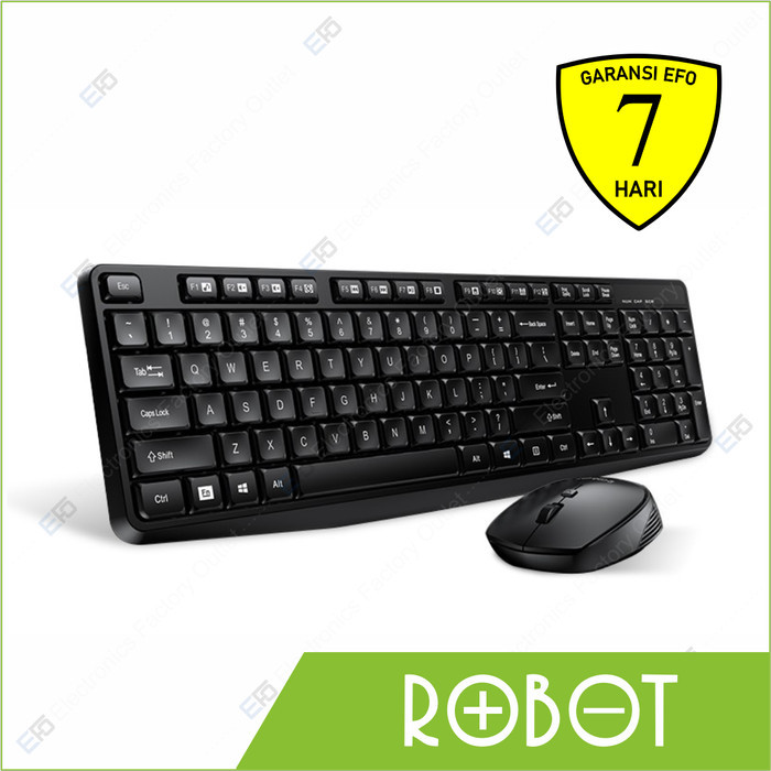 Mouse Keyboard Wireless Robot KM3100 - Portable KM 3100 - SFO Semarang Official