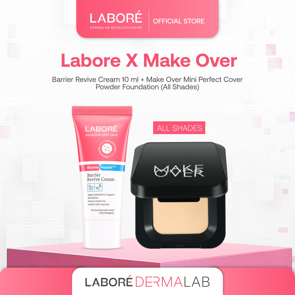 Exclusive Collaboration LABORE x MAKE OVER - LABORE Barrier Revive Cream 10 ml | MAKE OVER Perfect C