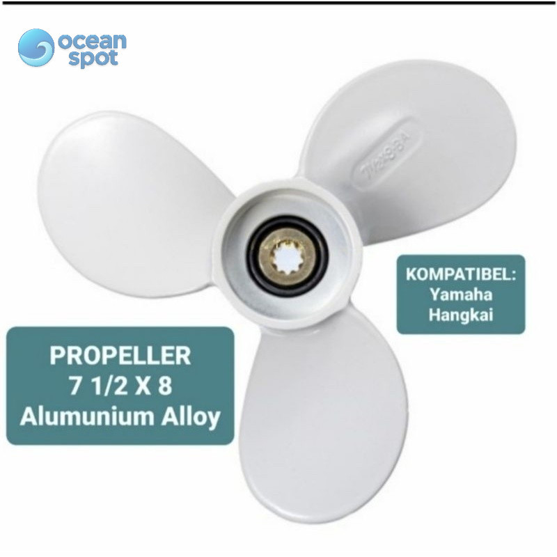Kipas Propeller Baling Baling Mesin Tempel Yamaha 4 dan 5 PK ( ocean spot )