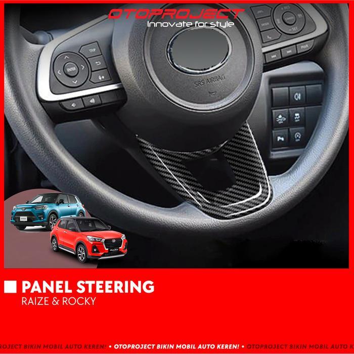 Otoproject - Panel Steering Raize/ Rocky Carbon | Cover Setir Raize / Rocky - CARBON