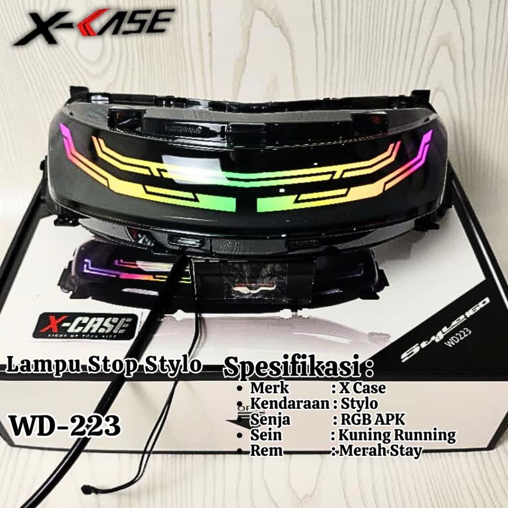 Stoplamp Stylo Lazy RGB Lumatail 200+ Mode Lampu Stop Stylo Leji RGB X Case