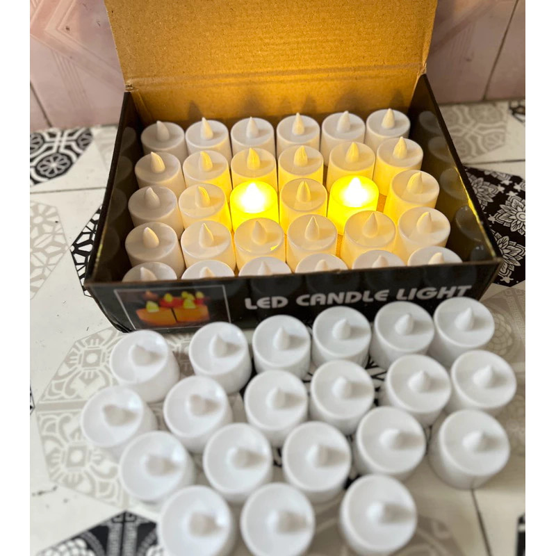 CGN - 2 PCS  Lilin LED Candle Baterai Elektrik Dekorasi Natal Lilin Elektrik Natal