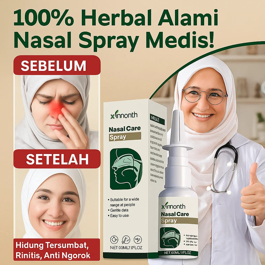 Herbal Alami Medis Semprotan Pembersih Hidung /Semprot Hidung Herbal Anti Dengkur / Perawatan Hidung